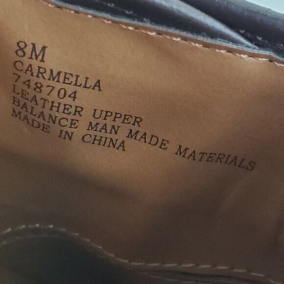 Solos 8M, 2.5" Heel Carmella Brown Leather Slip-on Round Toe Wedge Clogs - Picture 2 of 7